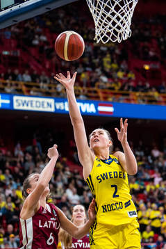 Ketija Vihmane of Latvia and Elin Gustavsson of Sweden