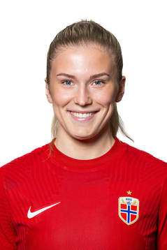 Emilie Nautnes of the Norwegian women's national football