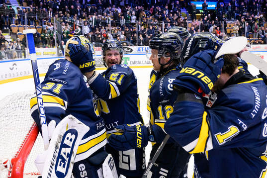 HV71s spelare jublar
