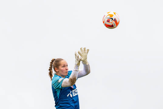 Goalkeeper Aurora Mikalsen of the Norwegian women's