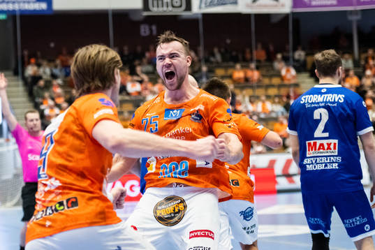 IFK Kristianstads Ludvig Åström jublar