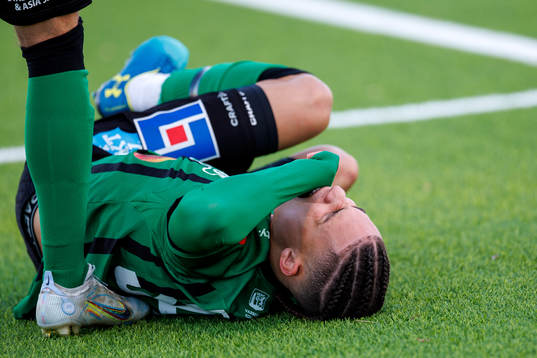 Varbergs Maxime Anne Marie Sainte har ont