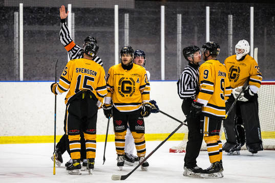 under ishockeymatchen i AllTrean Södra B, Region Syd