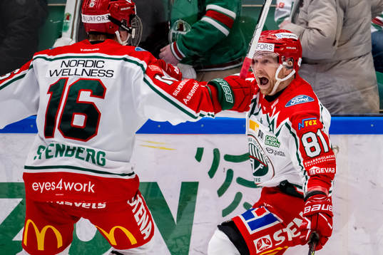 Frölundas Ryan Lasch jublar