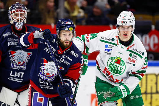 Linköpings Oscar Fantenberg och Rögles Adam Edström