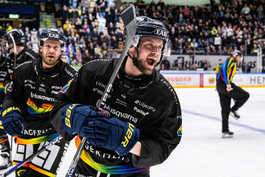 HV71s Chad Billins jublar