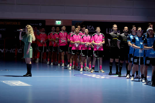 Innan innebandymatchen i Svenska Cupen i herrarnas Final