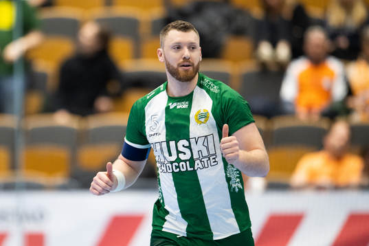 Hammarbys Alexander Morsten jublar