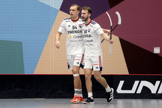 Växjös Linus Pettersson jublar