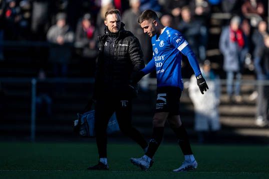 Trelleborgs sjukgymnast Filip Lundgårdh och Haris Brkic