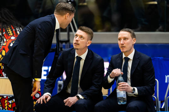Head coach Ludwig Degernäs, head coach Joakim Källman and