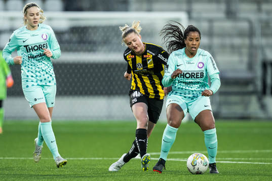 Häckens Alexandra Larsson och Jitex Amanda Ebbesson
