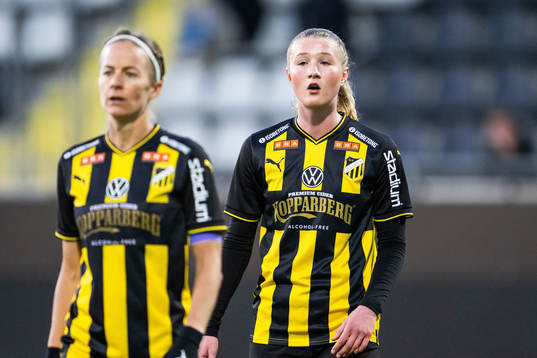 Häckens Aivi Luik och Alexandra Larsson