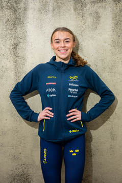 Wilma Nielsen of the Swedish athletics team poses for a