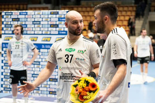 OV Helsingborgs Emil Andersson och Casper Lindgaard Holmen
