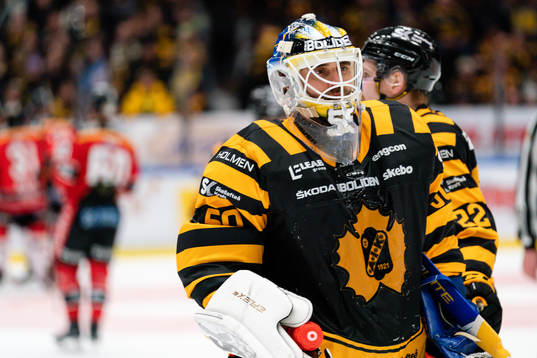 Skellefteås målvakt Frans Tuohimaa deppar