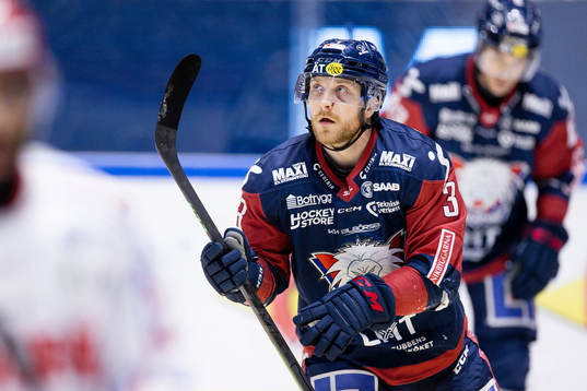 Linköpings Linus Hultström jublar