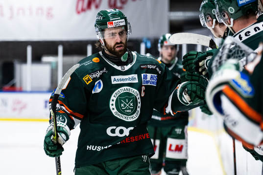 Kristianstads Rikard Olsen jublar