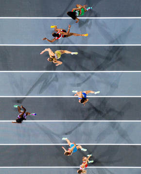 Daryll Neita of Great Britain wins women’s 60 meter