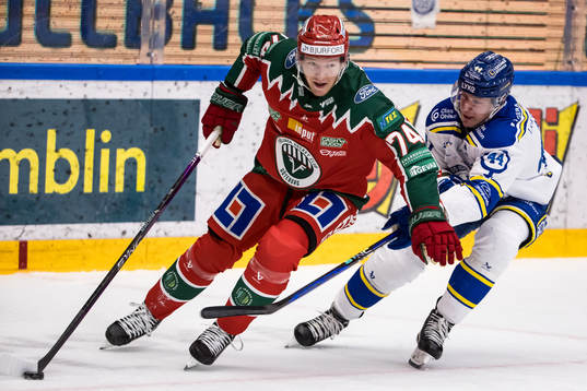 Frölundas Andreas Borgman och Leksands Carter Ashton