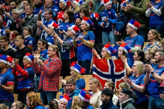 Spectators in the stands