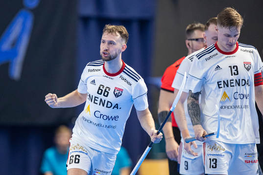 Växjös Felix Göthberg jublar