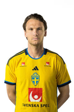 Albin Ekdal of the Swedish national football team poses for