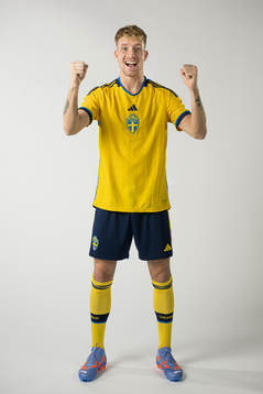 Samuel Gustafson of the Swedish national football team