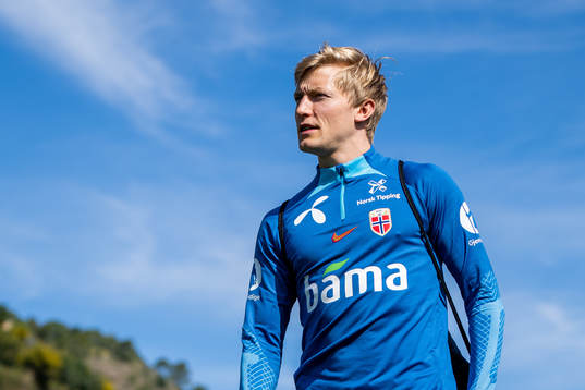 Birger Meling of the Norwegian national football team