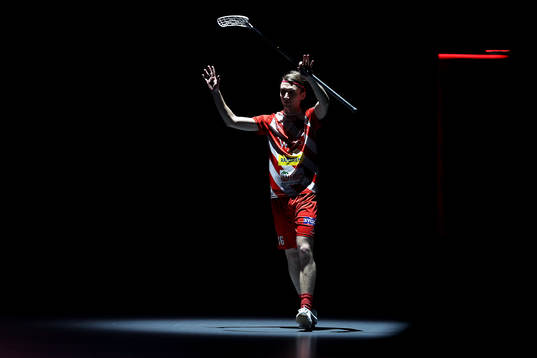 Pixbos Fabian Lindbäck innan kvartsfinal fyra i herrarnas