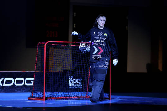 Endres målvakt Frida Görtz innan kvartsfinal tre i