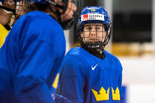 Lisa Johansson of Sweden at a practice session