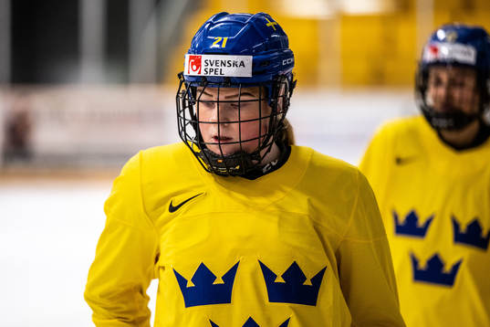 Lova Blom of Sweden at a practice session