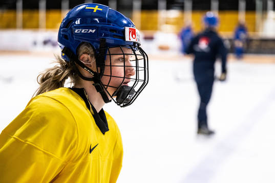 Hilda Svensson of Sweden at a practice session