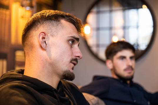 IFK Värnamos Ajdin Zeljkovic och Emin Grozdanic