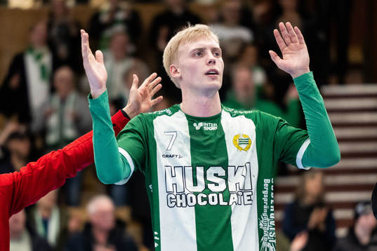 Hammarbys Richard Lindström jublar