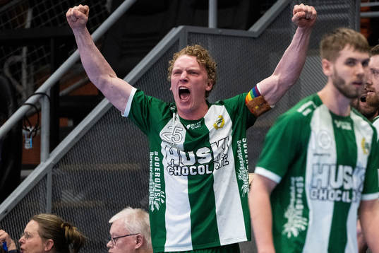 Hammarbys Gustav Davidsson jublar