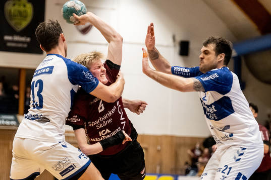 Lugis Anton Sandström mot Redbergslids Ludvig Högberg och