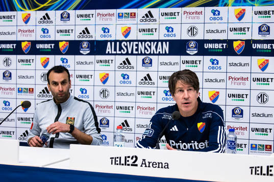 Brommapojkarnas tränare Andreas Engelmark och Djurgårdens