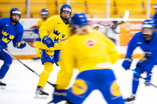Sofie Lundin of Sweden at a practice session