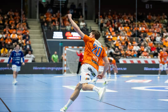 IFK Kristianstads Emil Frend Öfors jublar