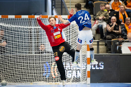 IFK Kristianstads målvakt Gustaf Banke och Aranäs Robert