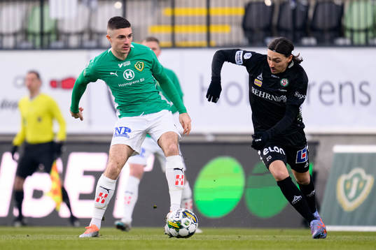 Jönköpings Södras Marko Nikolic och Örebros Adam Bark
