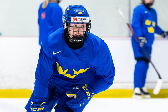 Olivia Carlsson of Sweden at a practice session