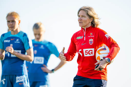 Hege Riise, head coach of the Norwegian women's national