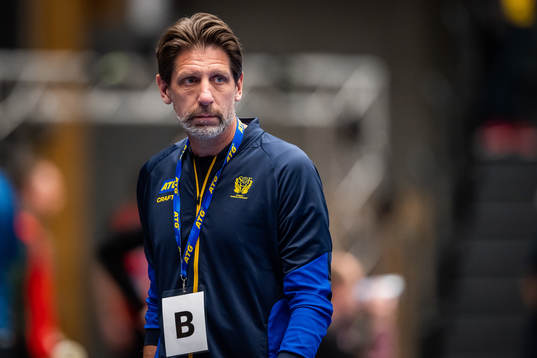Head coach Tomas Axnér of Sweden