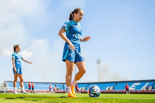 Guro Reiten of the Norwegian women's national football team