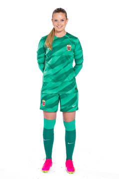 Goalkeeper Guro Pettersen of the Norwegian women’s