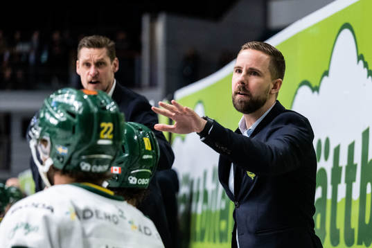 Björklövens tränare Viktor Stråhle