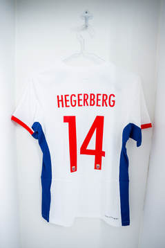 The kit of Ada Hegerberg of Norway in the dressing room